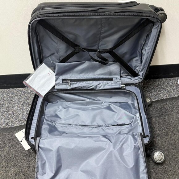 DELSEY PARIS Titanium Hardside Expandable Carry-On 21" Spinner Luggage Graphite - Picture 5 of 8